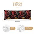 thumbnail image 2 of KLL Ultra Soft Microfiber Body Pillow Cover/Pillowcases 20"x54" with Hidden Zipper Closure-Compass And Mountains In Bicycle Wheels1, 2 of 5