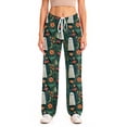 thumbnail image 5 of Evdexr Womens Halloween Pajamas 2026 Cobweb Pumpkin Bat Graphic Pajama Pants Wide Leg Palazzo Drawstring Pants Casual Sleep Elastic Trousers XL, 5 of 7