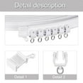 thumbnail image 6 of SIEYIO Bendable 5/10/20M Curtain Track Kits with Smooth Glides Rollers and Ceiling Fixtures White Curtain Rails Accessories Set, 6 of 9