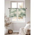 thumbnail image 3 of Sage Green Ombre Sheer Curtains 54 Inch Length 2 Panels Set Window Treatments, Gradient Abstract Art Vintage Grey Rod Pocket Semi Curtains for Living Room/Bedroom/Kitchen Décor, 104"W x 54"L, 3 of 7