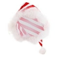 thumbnail image 5 of iiniim Kids Girls Christmas Party Outfits Long Sleeve Stripes Tulle Dress Leotard Tutu Dress with Hat Red 4, 5 of 7