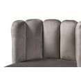 thumbnail image 4 of Baxton Studio Kaelin Luxe and Glam Grey Velvet Fabric Upholstered and Rose Gold Finished 4-Piece Bar Stool Set, 4 of 7