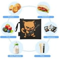 thumbnail image 5 of Haosy 3 Pack Reusable Ziploc Bags BPA Free Healthy Food Storage Bag Leakproof Sandwich Snack Freezer Bags Angry Cat Playing Guitar, 5 of 7