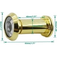 thumbnail image 2 of Door Viewer Peephole, Peep Hole Solid Brass 200-Degree Door Viewer with Heavy Duty Rotating Privacy Cover for 40-60mm/1.57-2.36'' Thickness Doors for Home Office Hotel, 2 of 5