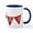 White/Navy Inside, variant on CafePress - J Is For Joy Mug - 11 oz Ceramic Mug - Novelty Coffee Tea Cup
