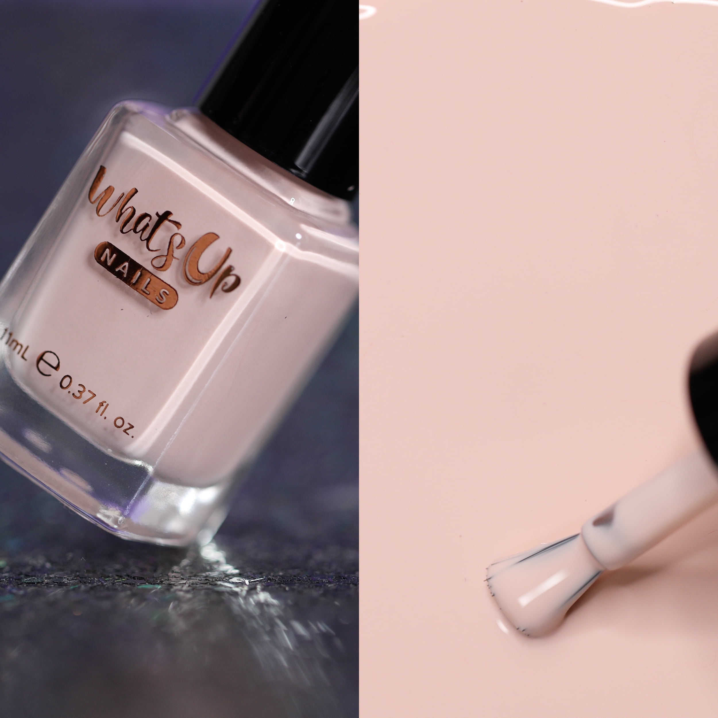 Whats Up Nails - Recharge Collection 6 Polishes +Magnet (Polar Light Show, Under Sea Rendezvous, Temperamental Iris, Zoning Out, Fairy Veil, Vanilla Peach) 12 Free Cruelty Free Vegan