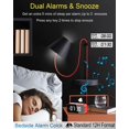 Alarm Clock for Bedroom/Office,Digital Clock with Bluetooth Speaker