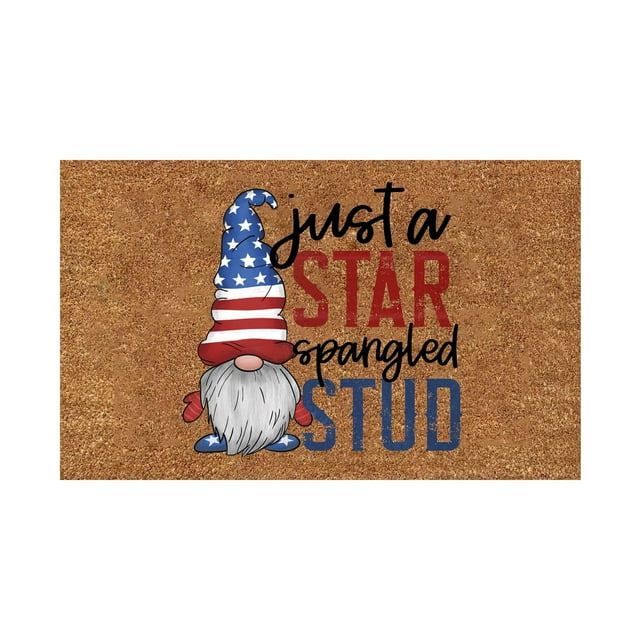 Independence Day Decorative Door Mat Coir Doormat Outdoor 4th of July Door Mat for Independence Day Summer Door Mat Outdoor Easy to Clean Entry Mat Perfect for Indoor and Outdoor Use