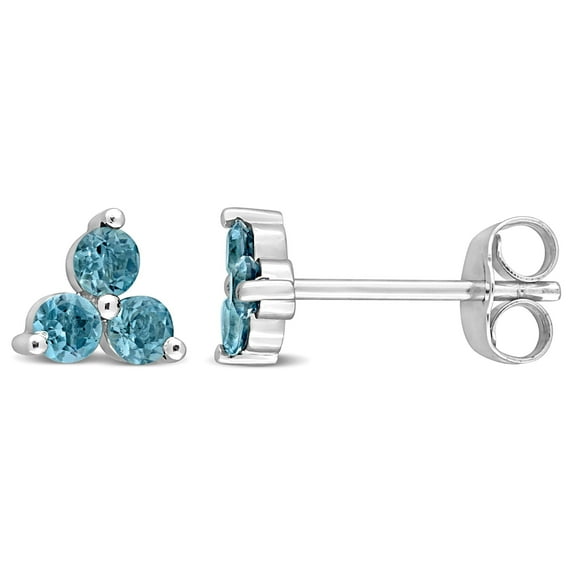 Everly Women's Topaz 10k White Gold Earrings