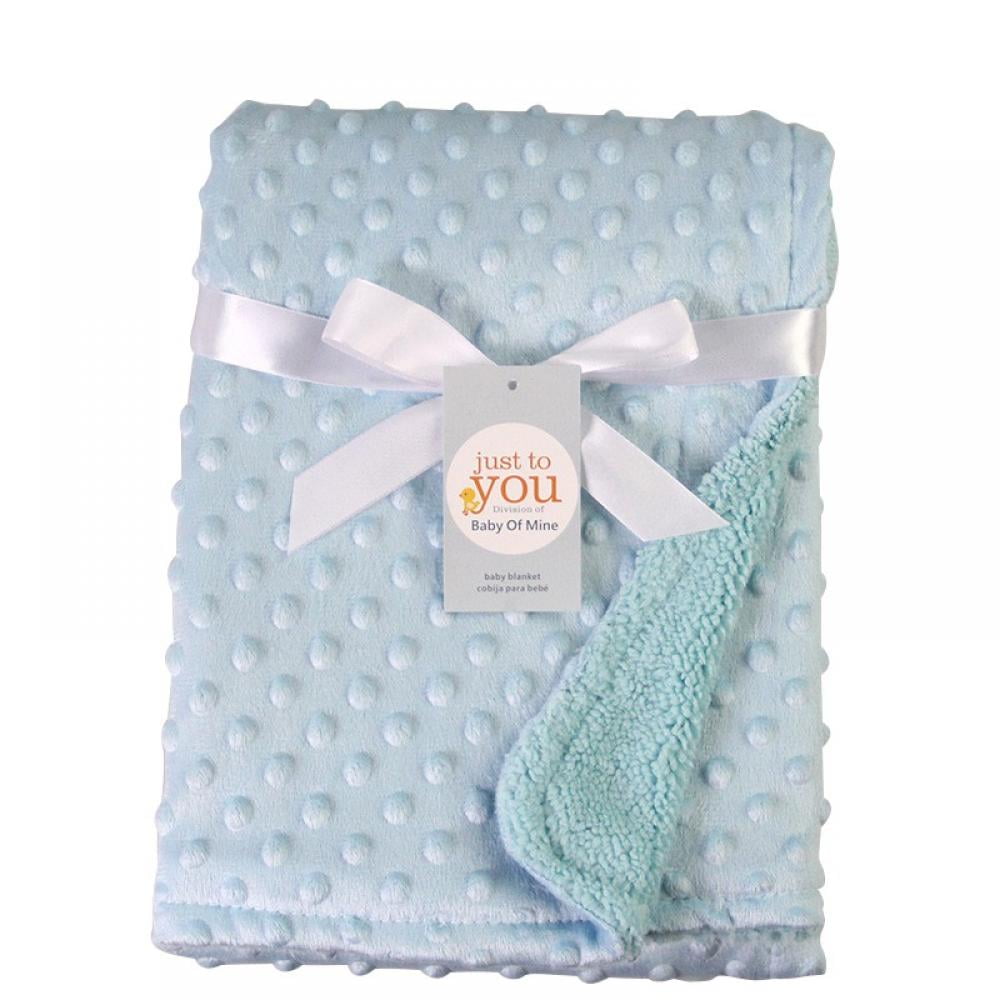 Stroller Newborns Crib Pocket Mob Baby Blanket Super Soft Printed Blanket Receiving Blanket for Boys Girls Receiving 
