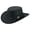 Brown, variant on Trekker Leather Crushable Outback Hat For Men and Women Fold Up - S - Brown