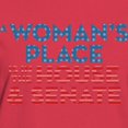 thumbnail image 3 of CafePress - A Woman's Place Is In The Women's Classic T Shirt - Women's Traditional Fit Dark T-Shirt, 3 of 4