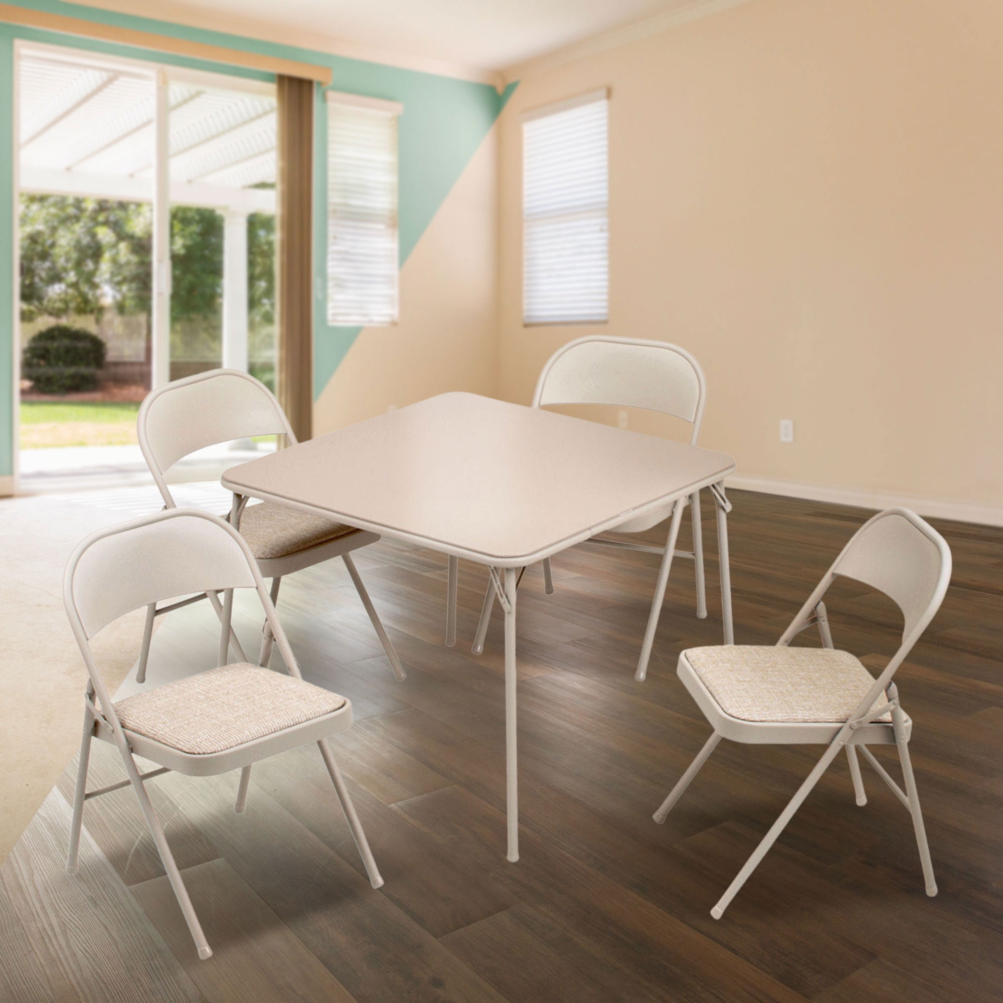 Walmart card table and 4 chairs new arrivals