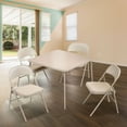 MECO Sudden Comfort 5 Piece 34x34 Card Table and 4 Chairs Folding