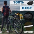 thumbnail image 3 of Bike Rack Bag - 3 in 1 Bicycle Trunk Bag, 13L/24L Capacity Bicycle Backseat Bag with Waterproof Carbon Fiber, Bike Rack Rear Luggage Bag with Shoulder Strap, 3 of 7
