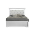 thumbnail image 2 of Blaze Modern Style Twin 5PC bedroom set made with Wood & LED Headboard in White, 2 of 18