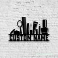 thumbnail image 2 of Craftnamesign Custom Artist Makeup Tool Metal Wall Art LED Light, Custom Beauty Cosmetics Name Sign, 2 of 5