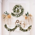 thumbnail image 5 of 9FT Pre-Lit Battery Operated Christmas Garland – Realistic Artificial Holiday Garland with Red Flowers, Bow Balls & Lights for Fireplace Mantel, Stair Banister & Outdoor Décor, 5 of 7