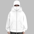 thumbnail image 4 of Unisex Women's Full Zip Hooded Casual Double Hood Long Sleeve Warm Hooded Sweatshirt, 4 of 8