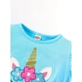 thumbnail image 2 of WIBACKER Toddler Girl Unicorn Dress Summer Fly Sleeve Tutu Party Wedding Birthday Dresses, 2 of 7
