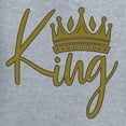 thumbnail image 5 of Wild Bobby, King Queen Valentines Day Outfit His and Hers Matching Couples Crewneck Sweatshirts, Heather Grey, Mens 3XL-Womens 2XL, 5 of 6