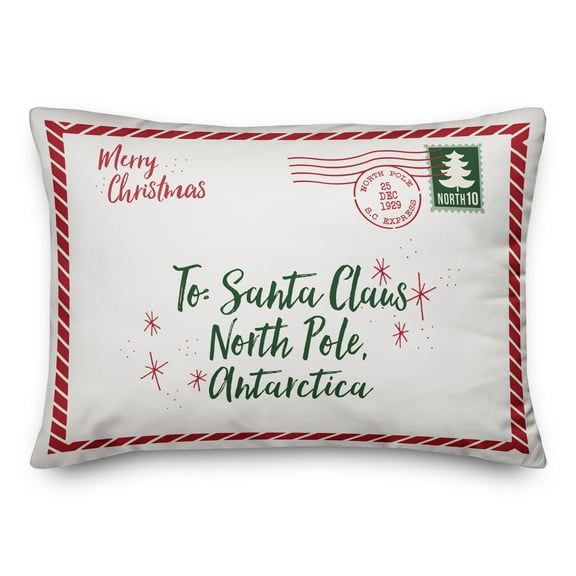 Creative Products Letter to Santa 14 x 20 Spun Poly Pillow