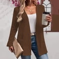 thumbnail image 2 of Purcolt Women's Textured Cardigan Sweater Lightweight Spring Open Front Long Sleeve V Neck Knit Tops Casual Loose Fit Outerwear with Pockets, 2 of 7