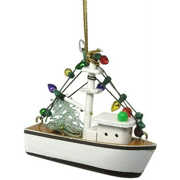 Nautical Shrimp Boat Hanging Ornament