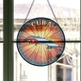 thumbnail image 3 of Cuba Travel Decor Suncatcher Stained Glass Window Hanging, Gift for Traveller, Collection of Country Travel Souvenirs for Family and Friends, Cuba Map and Flag Décor, 3 of 6