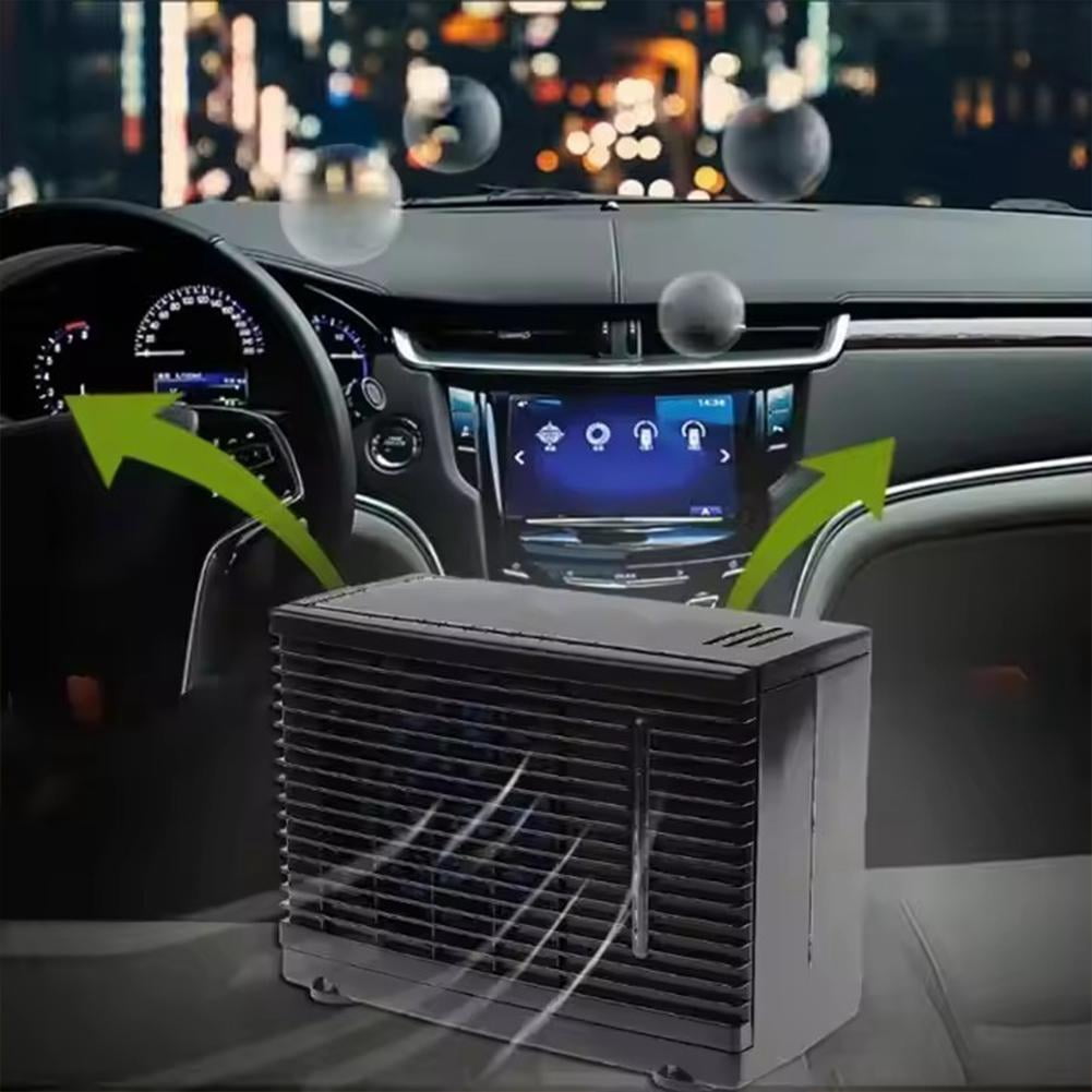 Portable Car Air Conditioner Fan, 12V Water Cooling Fan for Trucks, RVs, SUVs, Boats - Personal Evaporative Cooler for Summer Travel