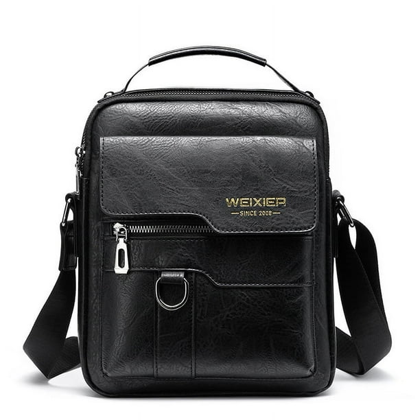 WEIXIER Crossbody Bag Men s Shoulder Bag Vintage Leather Vertical Hand Business Men s Casual Leather Bag Satchel Bag For Men Gift For Father Anniversary UNBRAND Walmart en linea