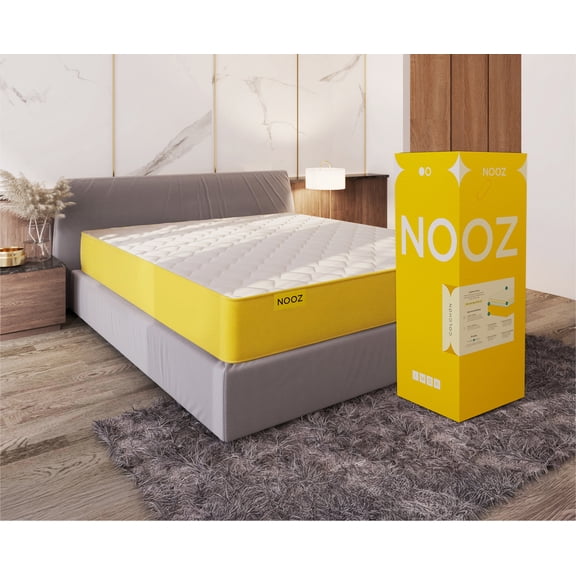 Colchón Nooz Original 24cm Queen Size En Caja Memory Foam Blanco