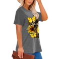 thumbnail image 3 of XCHQRTI Floral Faith Women's Tee Shirts Vintage Nature Plus Size Graphic Tees Short Sleeve Oversized T Shirts, 3 of 9