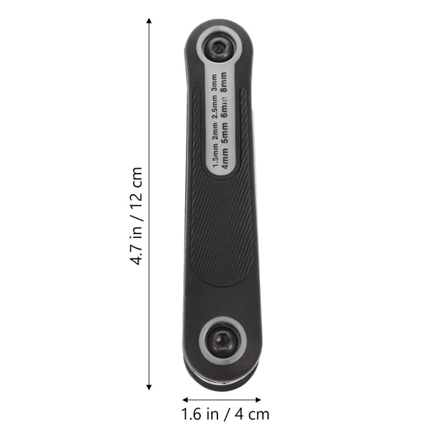 unbranded 1Jgo Kit Plegable De Llaves Y Hexagonales Con Mango Ergonómico Gris Para Uso En Casa