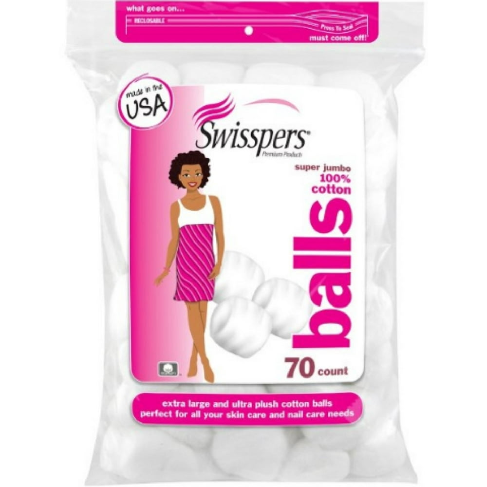 Swisspers Super Jumbo Cotton Balls 70 ea