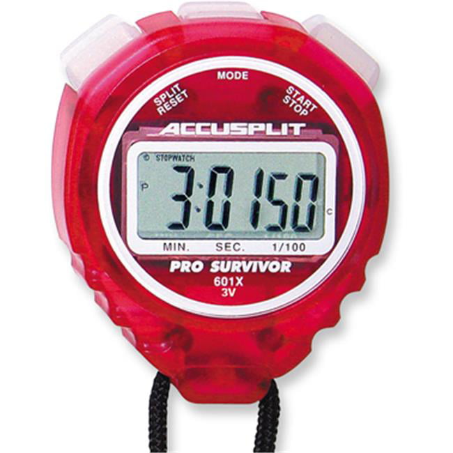 ACCUSPLIT AX725 Dual Line 16 Memory Pro Stopwatch Blue Free Shipping 