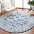 thumbnail image 2 of SAFAVIEH Metro Leontyne Geometric Area Rug, Natural/Blue, 6' x 6' Round, 2 of 8