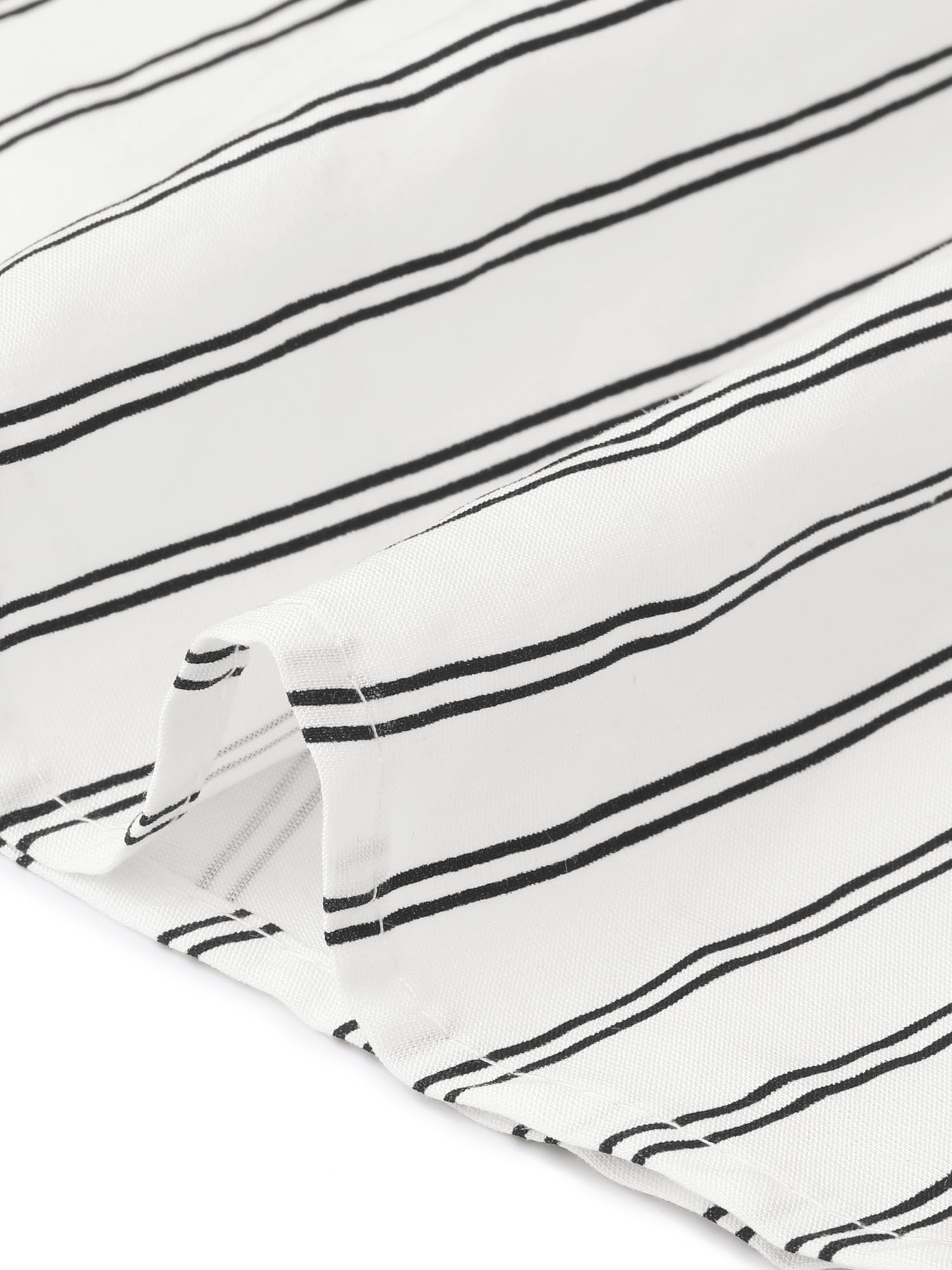DARING DIVA Women's Midi Dress Halter Neck 2026 Smocked Striped Dresses L White