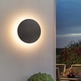 thumbnail image 1 of JSXing Aplique de pared LED Eclipse, L&aacute;mpara de Pared para Exterior y Interior, lampara de pared moderno negro. Impermeable IP65. Blanco c&aacute;lido/Blanco. CA 12 W cableado. Aluminio, 1 of 7