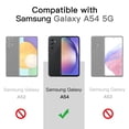 thumbnail image 2 of JETech Matte Case for Samsung Galaxy A54 5G 6.4-Inch, Frosted Translucent Back Protective Slim Phone Cover, Anti-Fingerprints (Black), 2 of 6