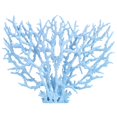 thumbnail image 1 of Artificial Plastic Coral Plant Vivid Aquarium Fish Tank Decoration Blue Large, 1 of 4