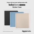 thumbnail image 3 of Funda Kobo Libra Colour SleepCover de piel vegana azul de 7 pulgadas, 3 of 9