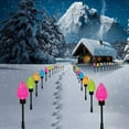thumbnail image 4 of Outdoor Christmas Lights, XGFHYJEH C9 LED Solar Christmas Lights near Me, IP65 Waterproof XMAS Decorations, Solar Outdoor Christmas Lights for House, XMAS Yard Stakes Lights, 4 of 7