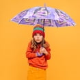 thumbnail image 1 of Paraguas Infantil con Mecanismo Semiautomático Incluye Silbato Color Morado, 1 of 5