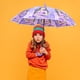 thumbnail image 1 of Paraguas Infantil con Mecanismo Semiautomático Incluye Silbato Color Morado, 1 of 5