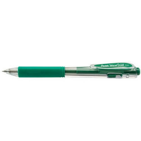 Light Green Ink - Wow! Gel Retractable Gel Pen, (0.7mm) Medium Line, Green Ink
