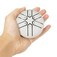 thumbnail image 2 of Tambor Lluvia 3 Pulgadas Y 6 Notas para Exterior Lengua Acero Yoga () Blanco, 2 of 9