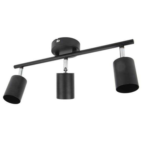 LED Track Light Kit, Matte Black 85-265V Track Lighting Kit 3 Heads for Kitchen