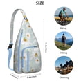 thumbnail image 2 of Yellow Bloom Sling Backpack - Vibrant Daisy Flower Pattern Crossbody Bag, Fashion Forward, 2 of 4