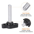 thumbnail image 4 of Uxcell 10 Pieces M6 x 30mm Thread 27mm Tee Head Stud Knob Thumb Screw Hand Clamping Handle Black, 4 of 6